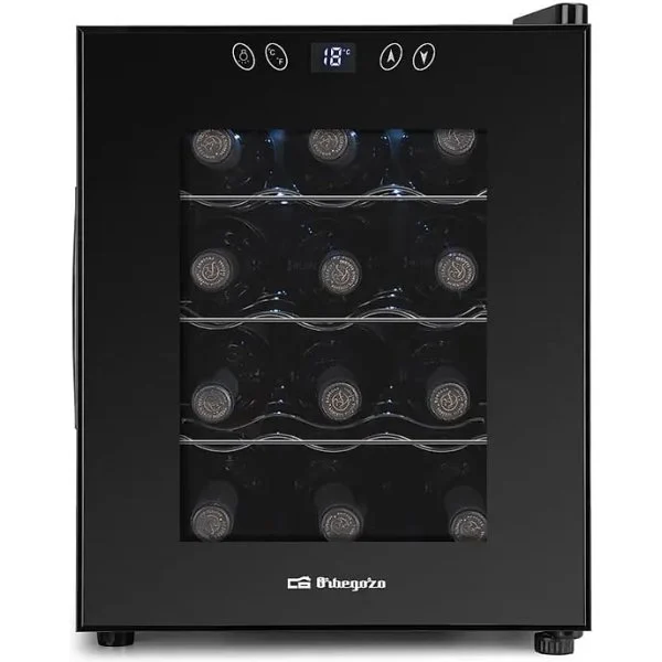 Vinoteca Orbegozo VT1230 12 Botellas 31L 70W Negra