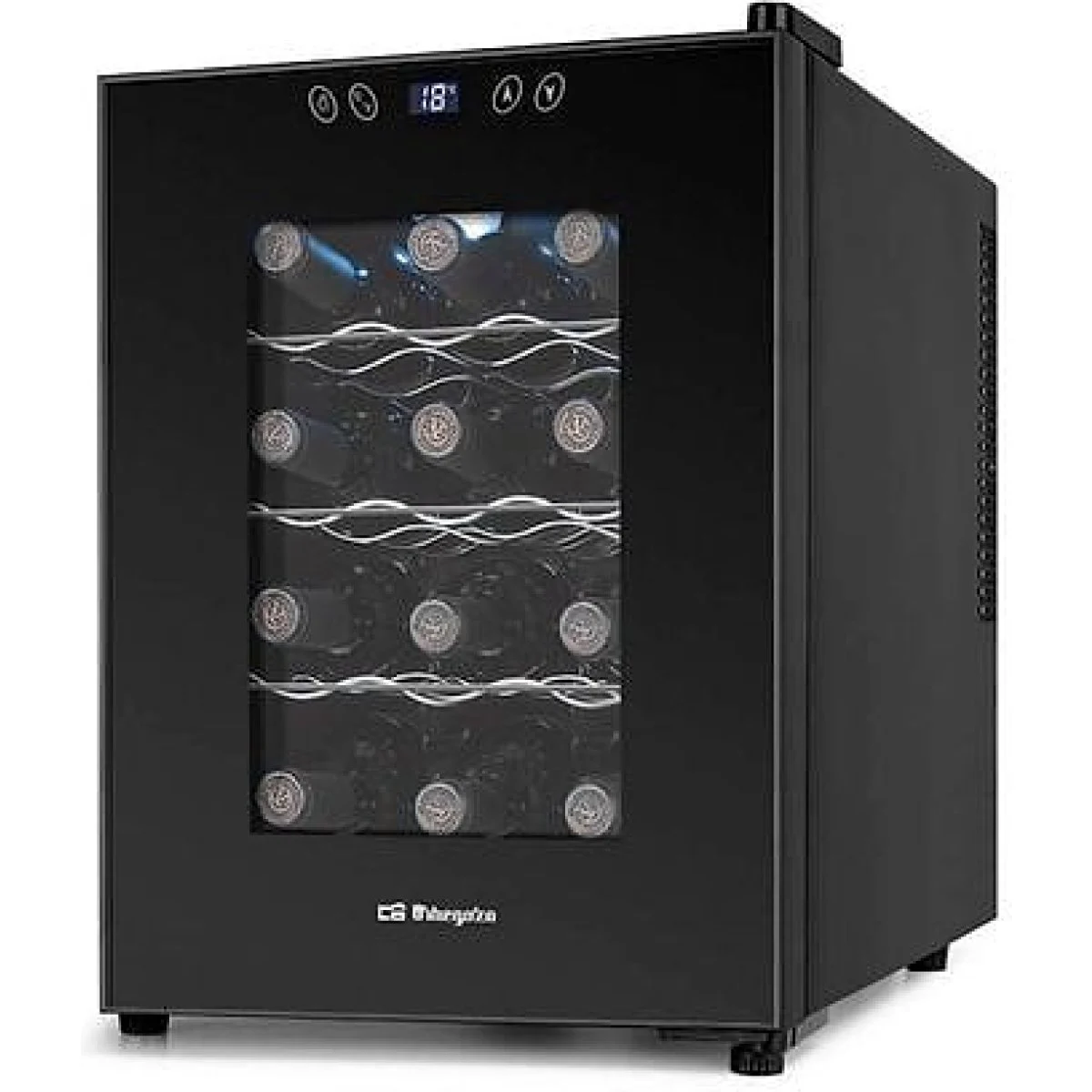 Vinoteca Orbegozo VT1230 12 Botellas 31L 70W Negra