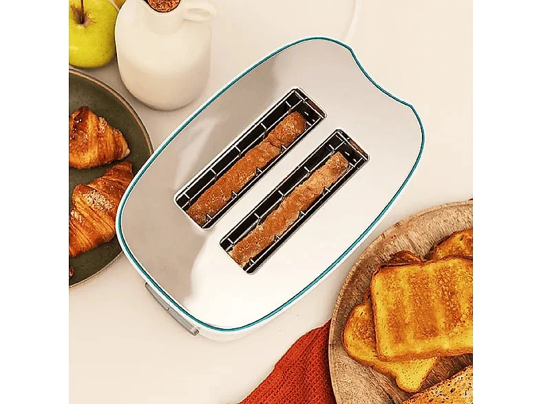 Tostador Cecotec Toast&Taste Double W Corto Blanco