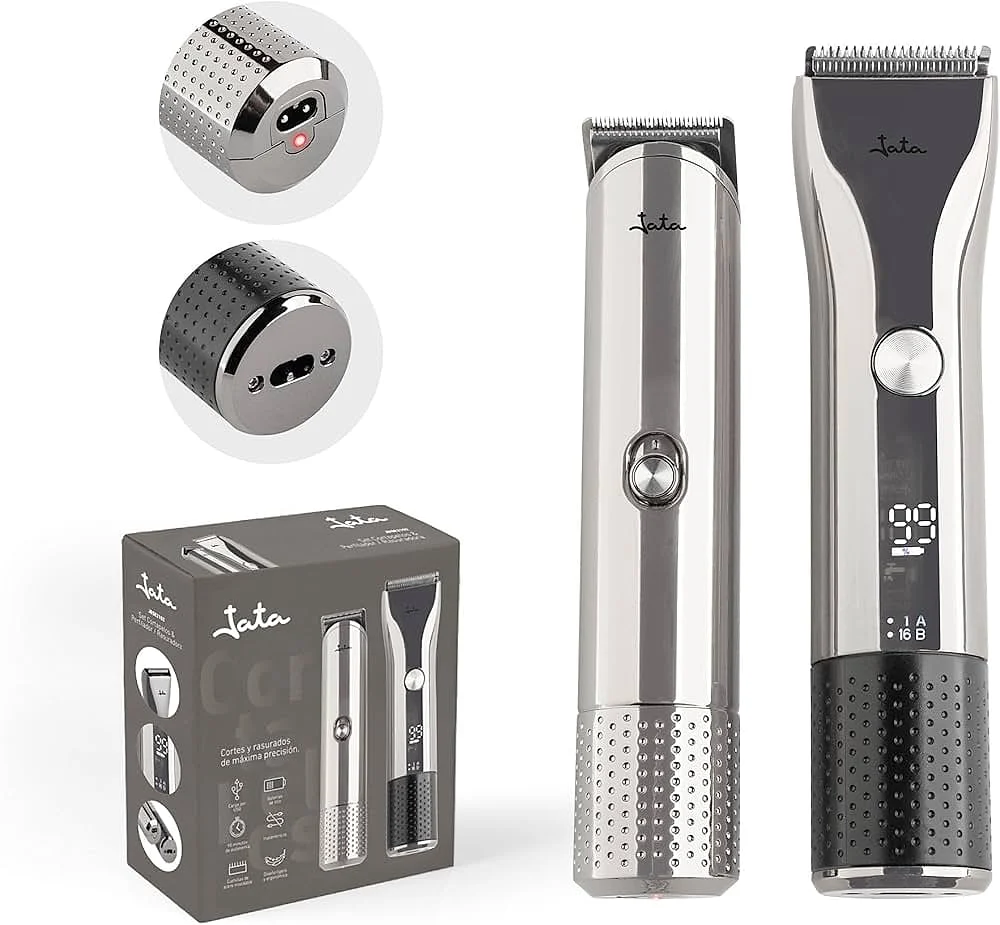 Set cortapelos Jata JBSE2102 Sin Cable Pantalla LED