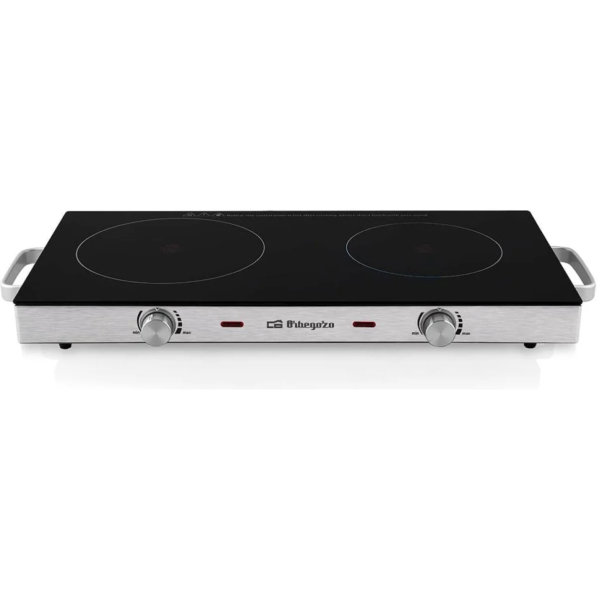 Placa vitrocerámica Orbegozo PCE 6000 2 Fuegos 2800 W Portátil
