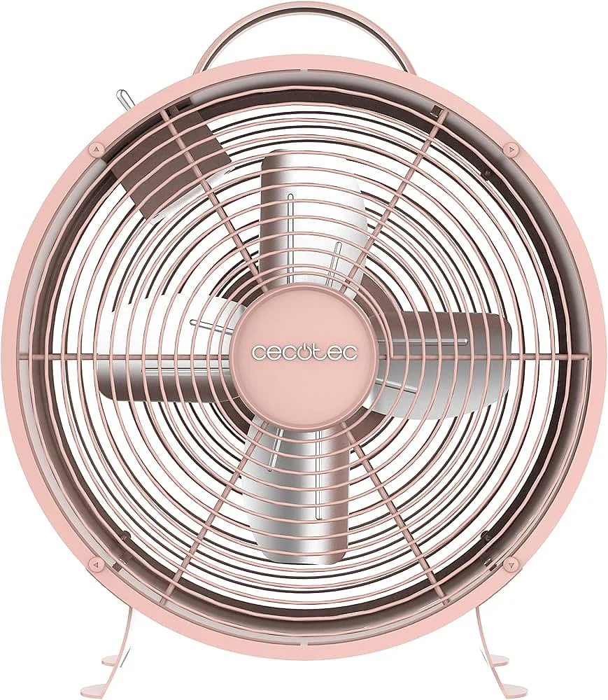 Ventilador sobremesa Cecotec EnergySilence 400 RetroDesk 25 W 8" Rosa