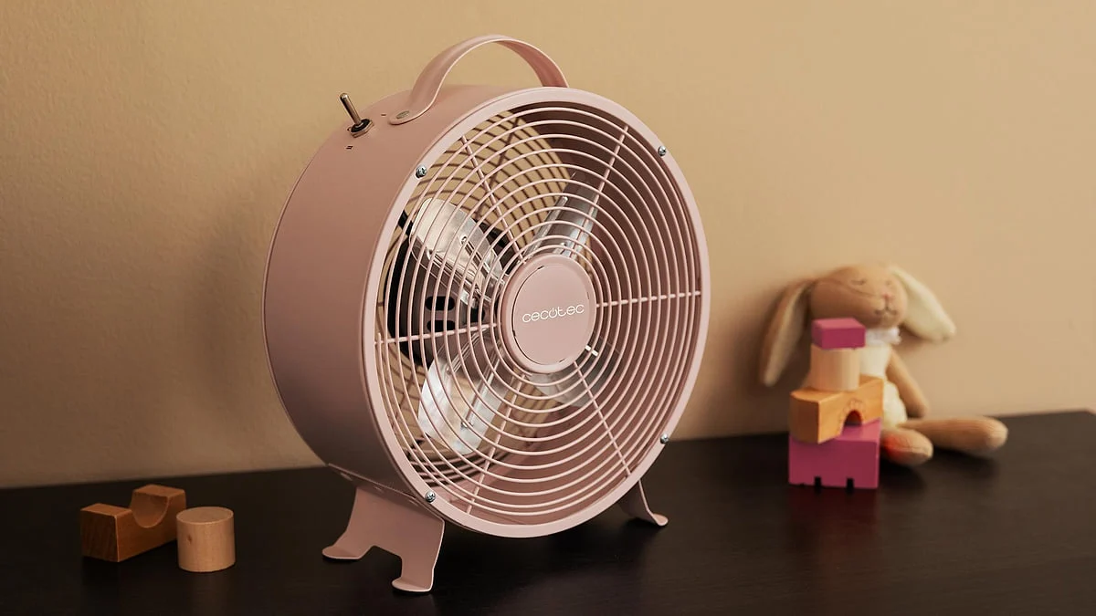 Ventilador sobremesa Cecotec EnergySilence 400 RetroDesk 25 W 8" Rosa
