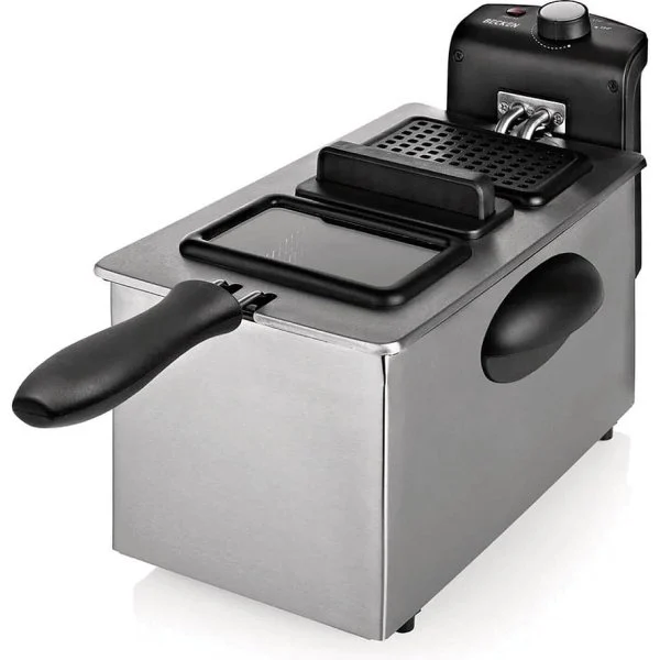 Freidora Becken 3 L Inox con Ventana