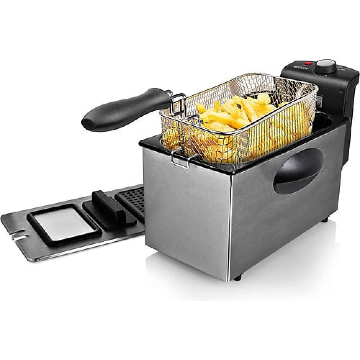 Freidora Becken 3 L Inox con Ventana