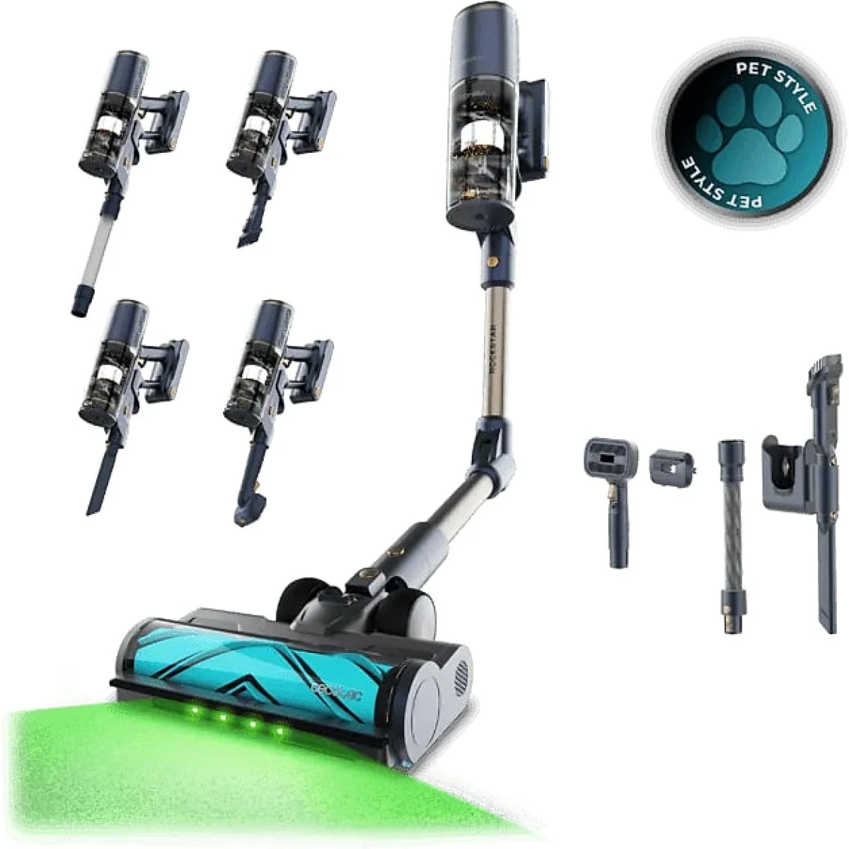 Aspirador vertical Cecotec Conga Rockstar RS90 Pet Flex Detect 650 W 230 AW