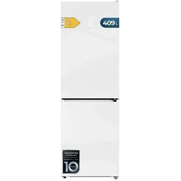 Frigorífico Cecotec 185x60 E Cristal Blanco CoolMarket Combi 409 White Glass E