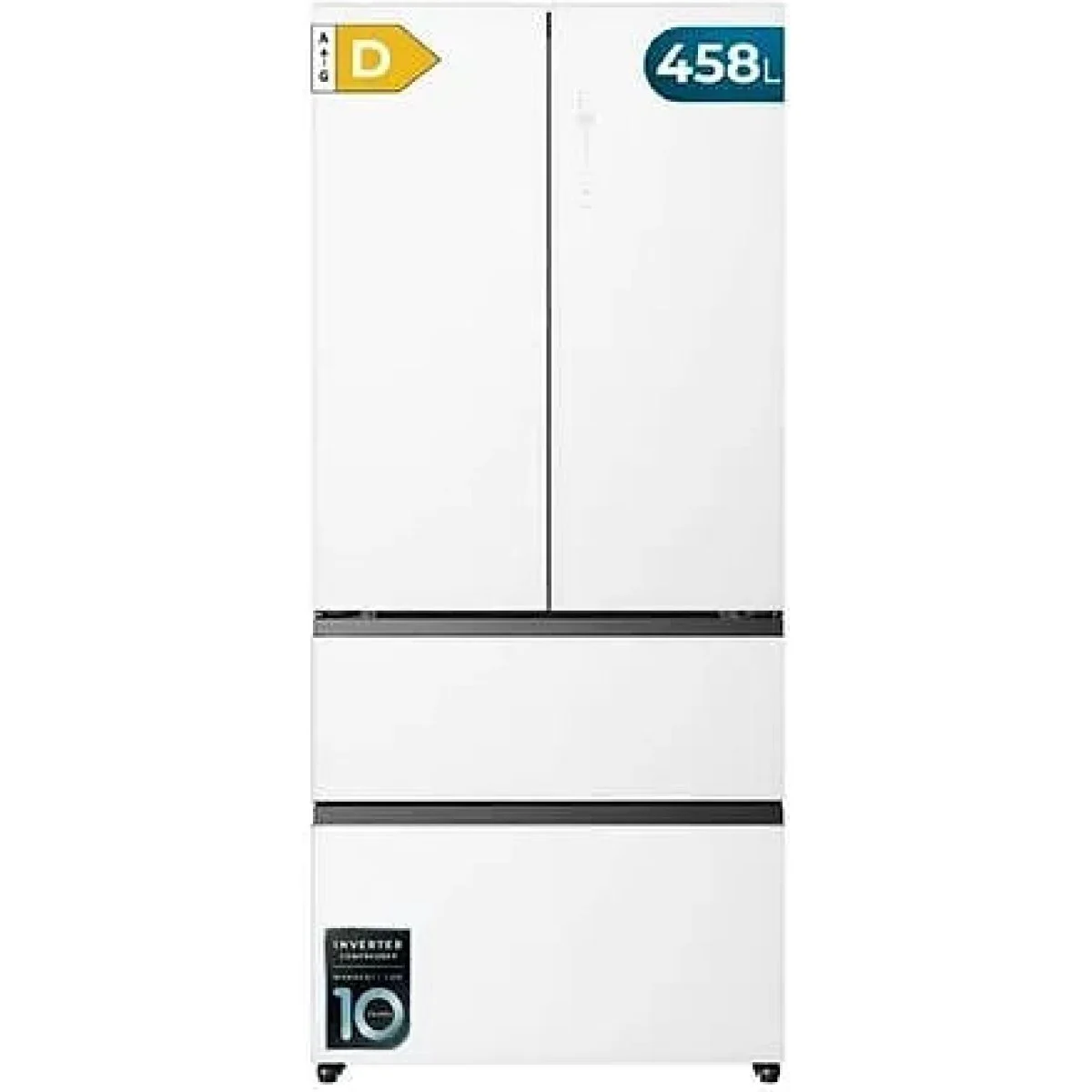 Frigorífico Cecotec F2D 458 SBI Matt White 458L No Frost