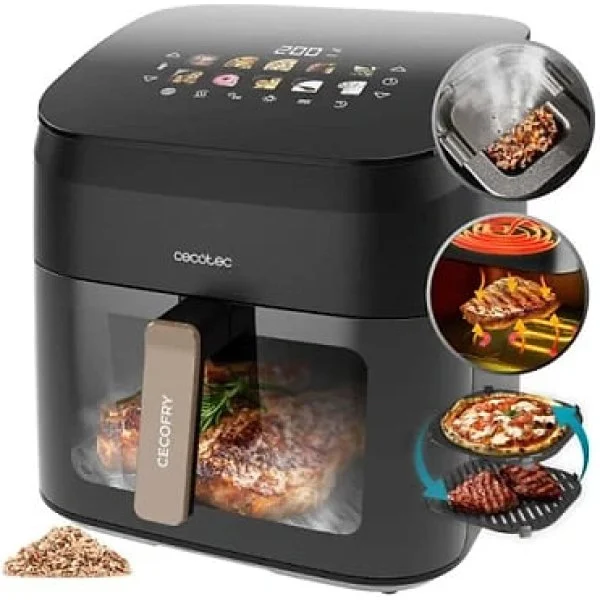 Freidora sin aceite Cecotec Cecofry&Grill Smokin' 8500 8.5 L 2200 W Doble Resistencia