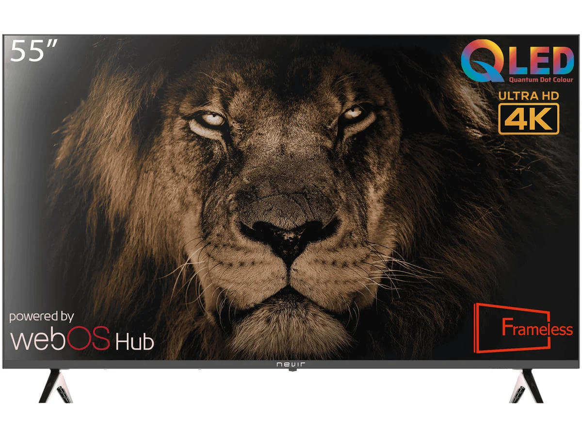 Pantalla LED Nevir 55" QLED Smart TV Web OS Bluetooth