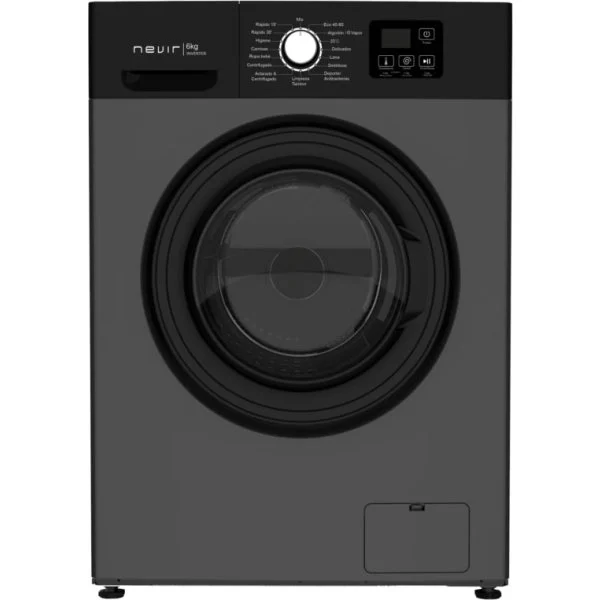 Lavadora Nevir NVR-WMFL2161DIN 6 Kg 1200 rpm Clase A Vapor Inox