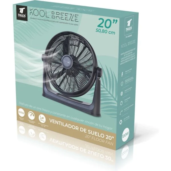 Ventilador Industrial Thulos 20" Negro 50 cm 100W