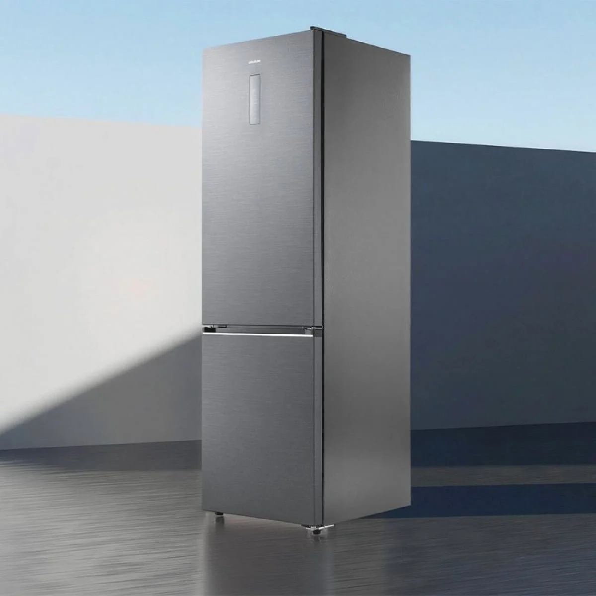 Frigorífico Cecotec 201X60 BLACK CoolMarket Combi 405 WL Elite Black Peach D