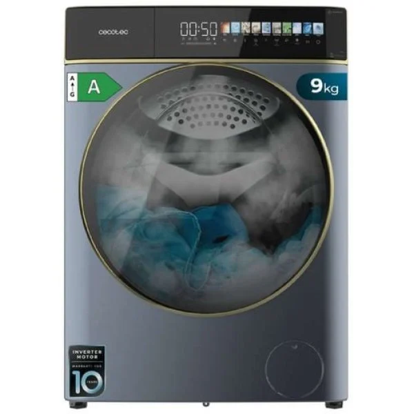 Lavadora Cecotec 9900 Autodose Inverter 9 Kg 1400 rpm FullColor Ice Blue
