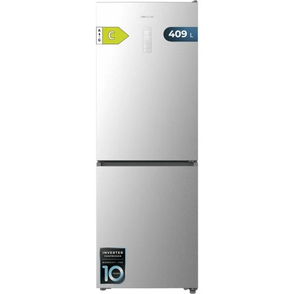 Frigorífico Cecotec CoolMarket Combi 409 Inox E 185x60 Inox