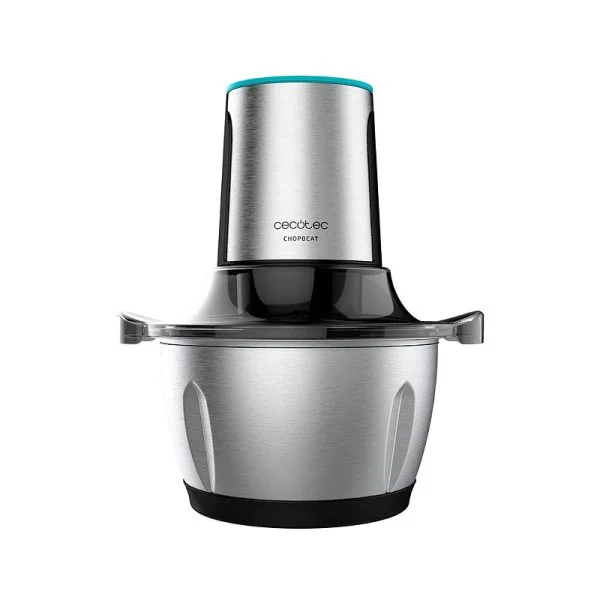 Picadora Cecotec ChopBeat 1500 TitanBlack Steel 600W 1.5L