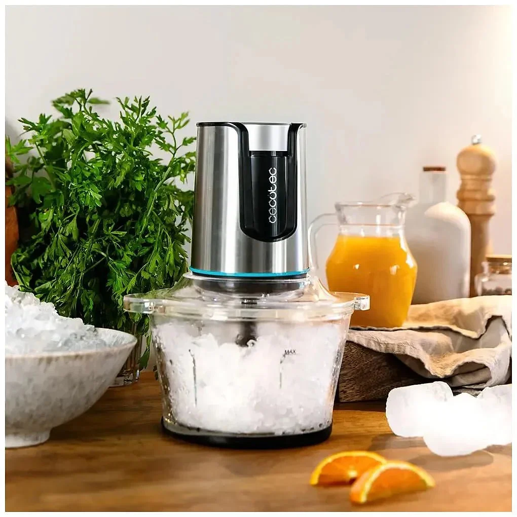 Picadora Cecotec 500 W 1.2.3 ChopBeat 2000 Delhi Glass