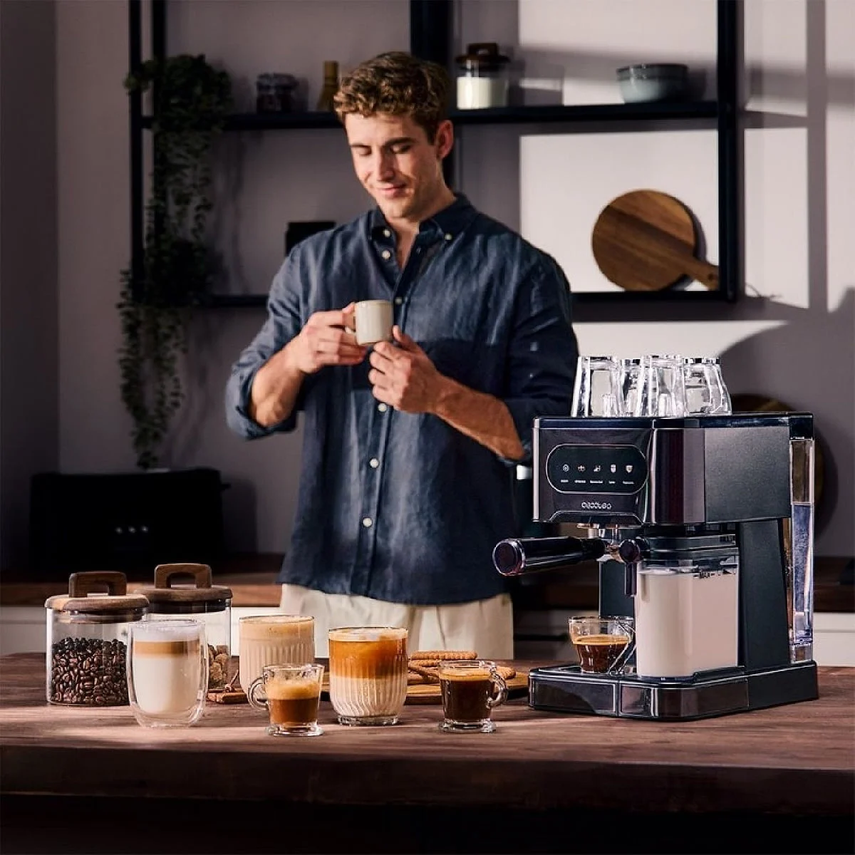 Cafetera Espresso Cecotec Power Espresso 20 ColdBrew Latte 20 Bar