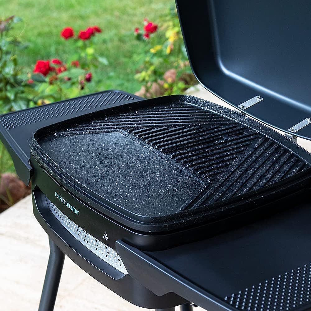 Barbacoa eléctrica Cecotec Perfect Country 2000 EasyMove 2000 W Tapa Abatible