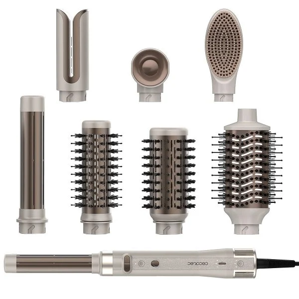 Cepillo de aire Cecotec 8 en 1 CeramicCare AirGlisse Champagne