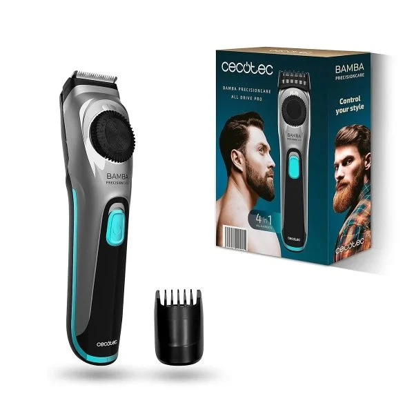 Cortapelos Cecotec PrecisionCare AllDrive Pro Barbero 75 min 19 ajustes Titanio