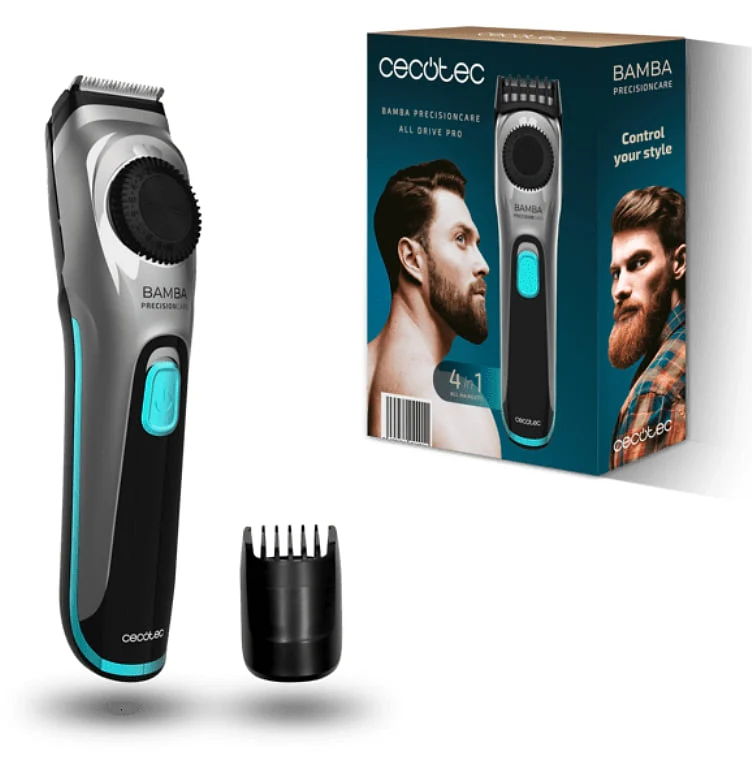Cortapelos Cecotec PrecisionCare AllDrive Pro Barbero 75 min 19 ajustes Titanio