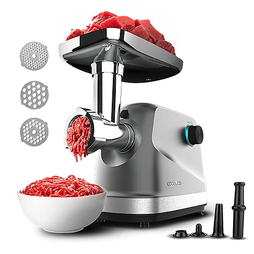 Picadora de Carne Cecotec 1360 W Crusher 1400 Steel