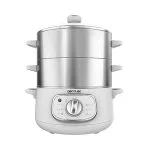 Vaporera Cecotec Vapovita SteelPot 1300 W 10 L 3 Recipientes Inox