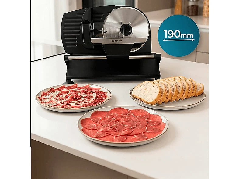Cortafiambres Cecotec Rock’nCut Shuriken Steel ProBlades 200 W Negro