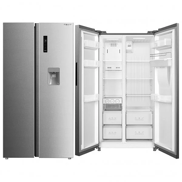 Frigorífico Americano Nevir Dispenza Inox 177x90
