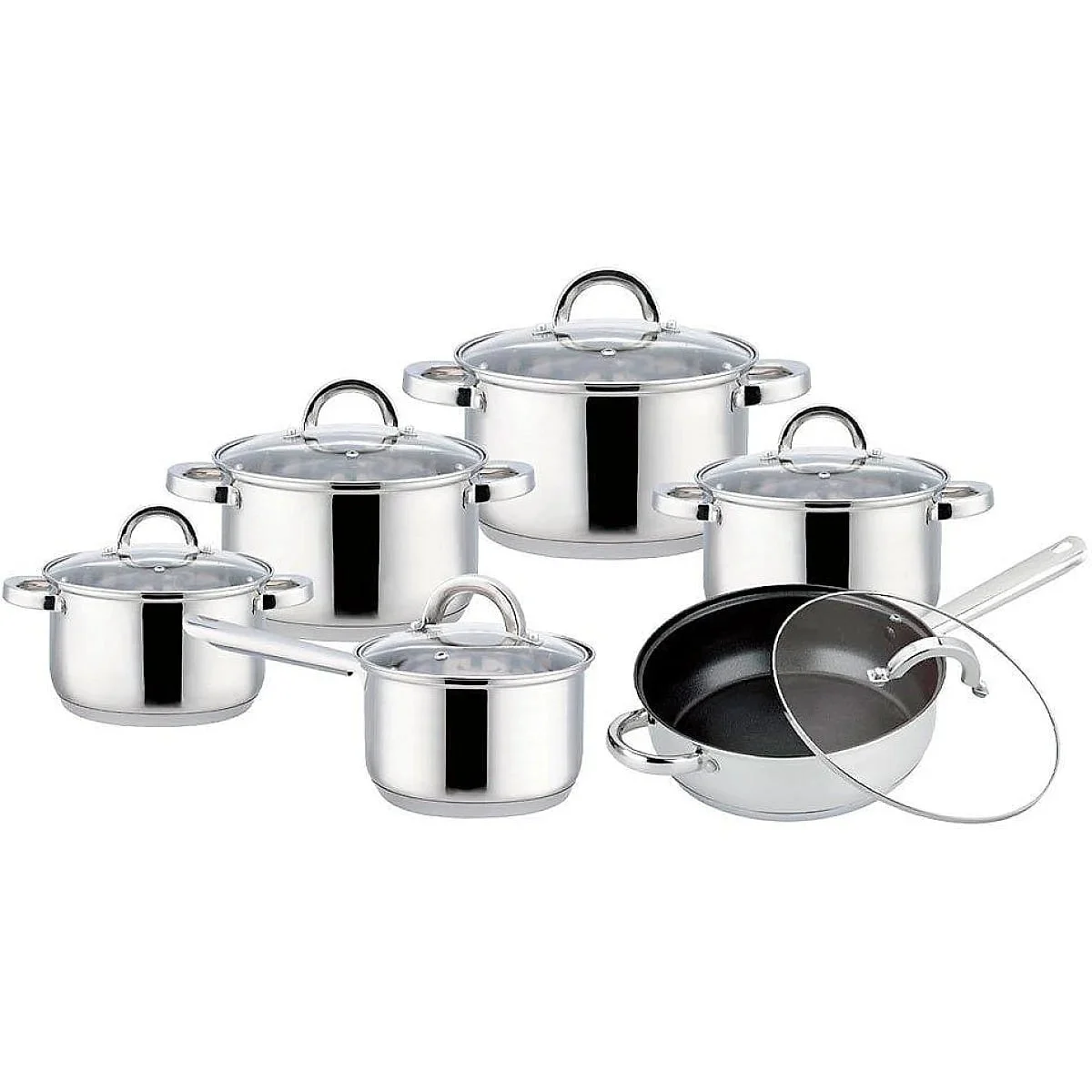 Batería de cocina Silvano 16 piezas Acero Inox
