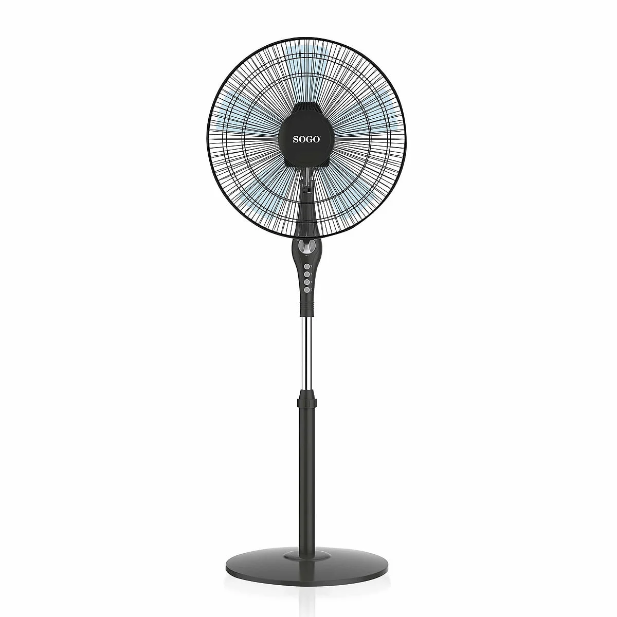 Ventilador de pie Sogo VEN-SS-21255 45W 5 aspas Negro