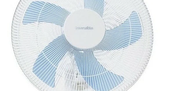 Ventilador pared Universal Blue 40 W 40 cm Oscilante Negro