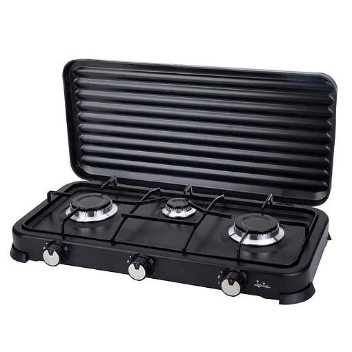 Hornillo Gas Jata JECG2703 3 Quemadores Negro