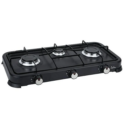 Hornillo Gas Jata JECG2703 3 Quemadores Negro