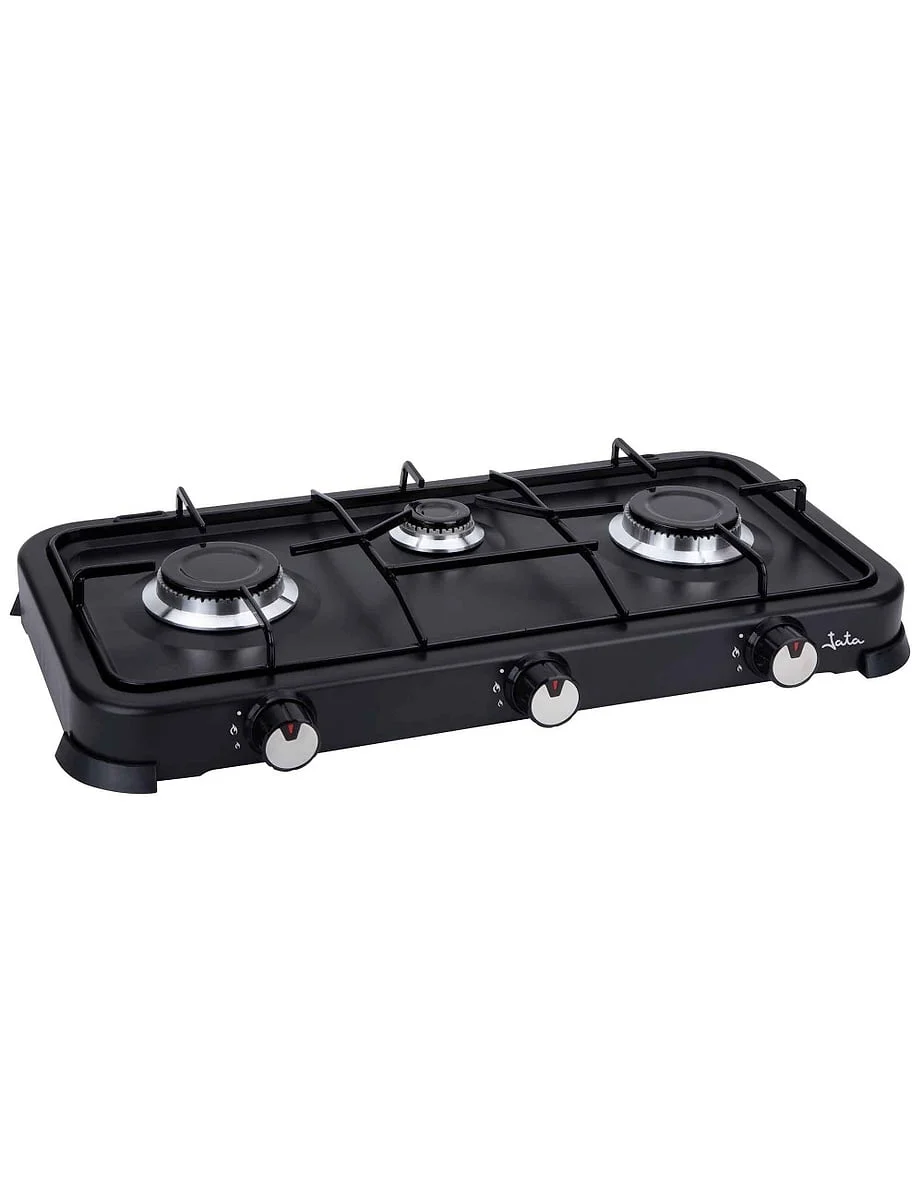 Hornillo Gas Jata JECG2703 3 Quemadores Negro