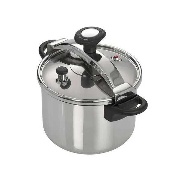 Olla a presión Jata OPC8 8 Litros Acero Inoxidable 3 Sistemas de Seguridad