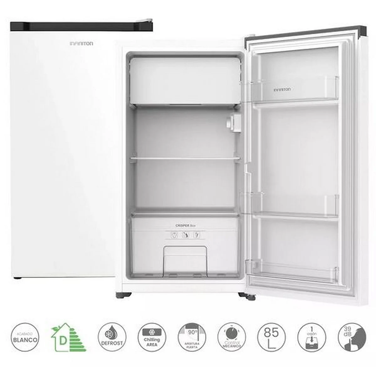 Frigorífico Infiniton 45x83 Blanco Bajo Encimera