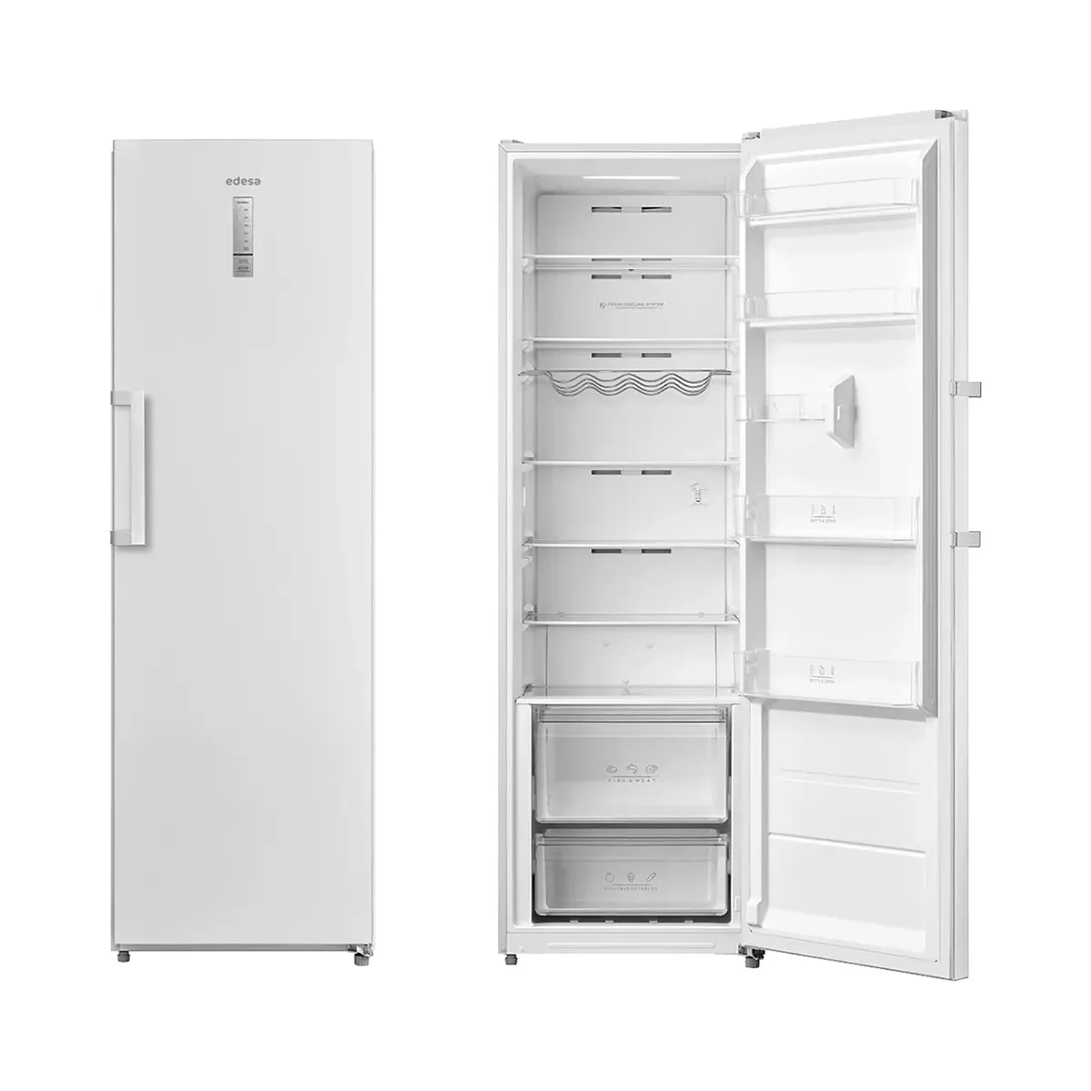 Frigorífico Edesa EFS-1823 NF WH 362 L Clase E No Frost Blanco
