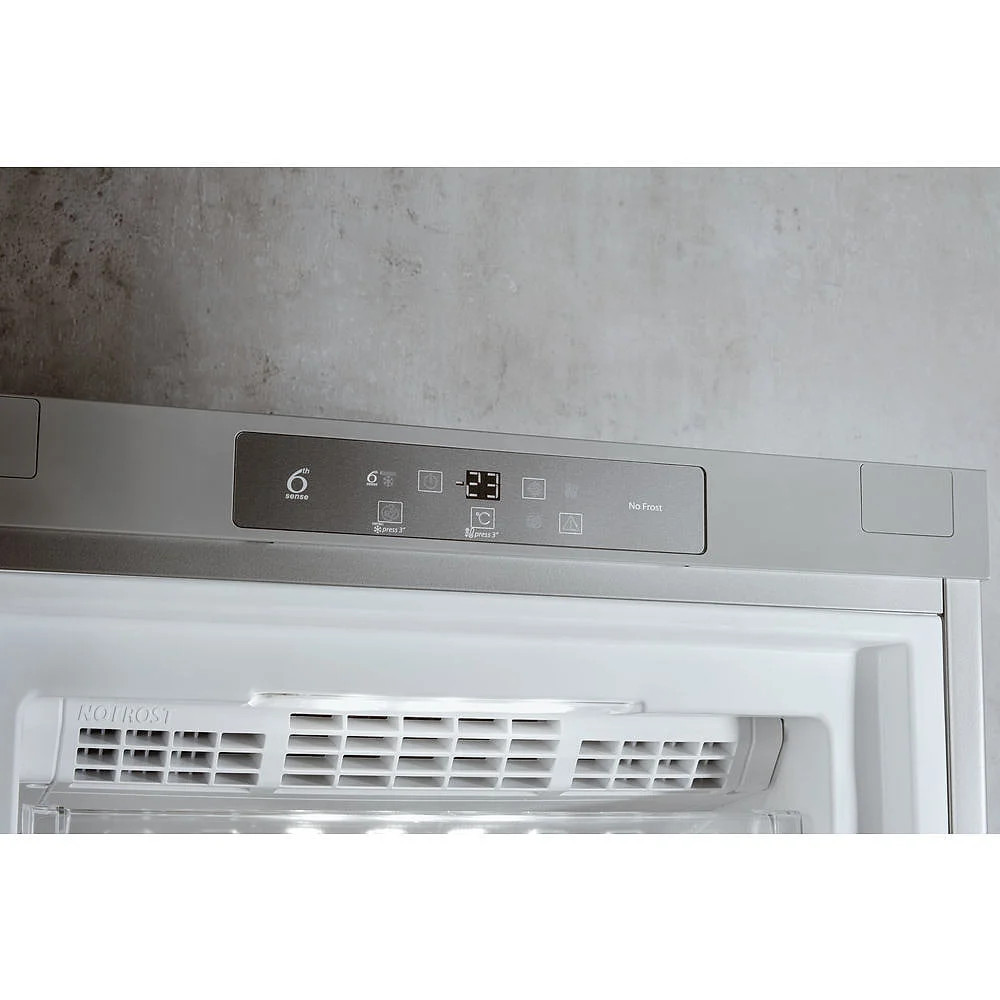 Congelador vertical Whirlpool UW8 F2C XLSB 252 L Acero Inox A++