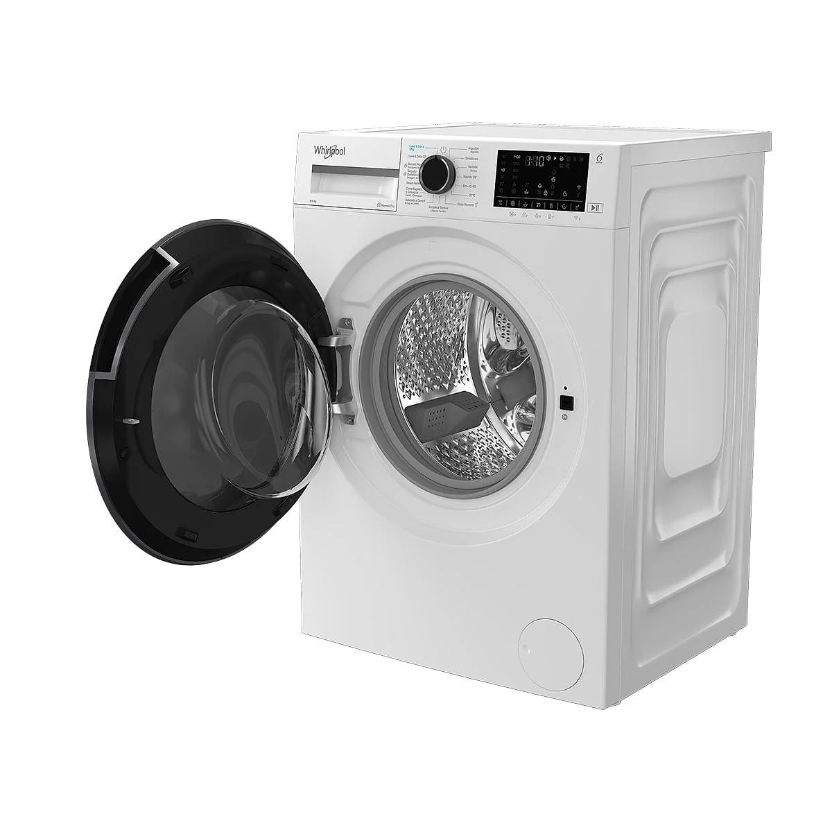 Lavadora Whirlpool WAD9636WSPT 9 Kg 1400 rpm Clase A Blanca