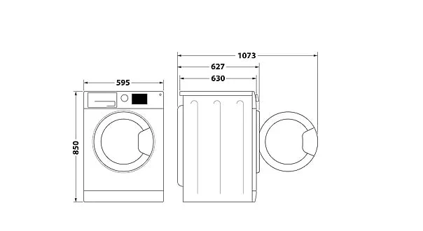 Lavadora Whirlpool 9 Kg 1151 RPM Clase B Blanco