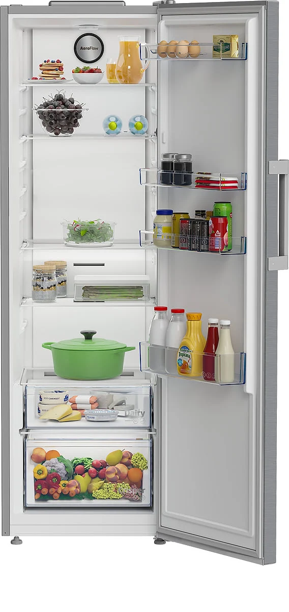 Frigorífico Beko 1.P 187X60 NF E Inox