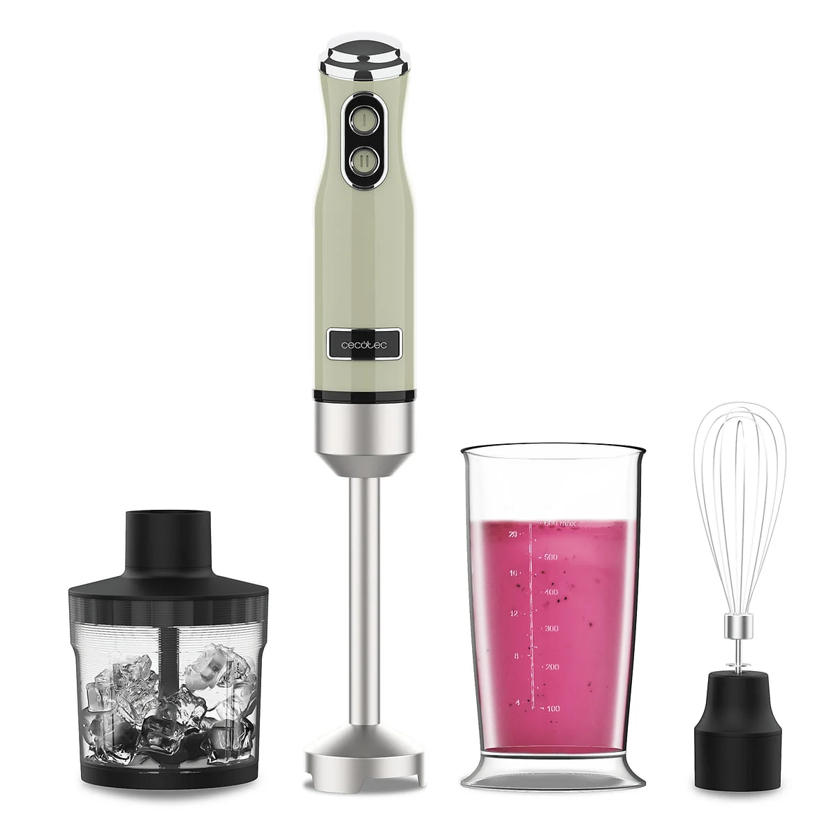 Batidora Cecotec Power RetroGreen 1200MAX Cream&Crush 1200 W 0,5 L