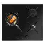 Placa de gas Cecotec Bolero Squad G 3400S 6,2 kW 3 Fuegos Nano Glass