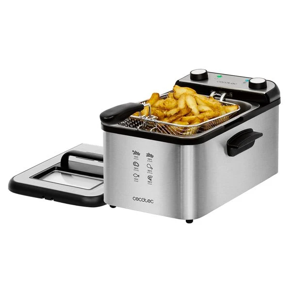 Freidora Cecotec CleanFry Infinity 3000 3L 2400W Inox