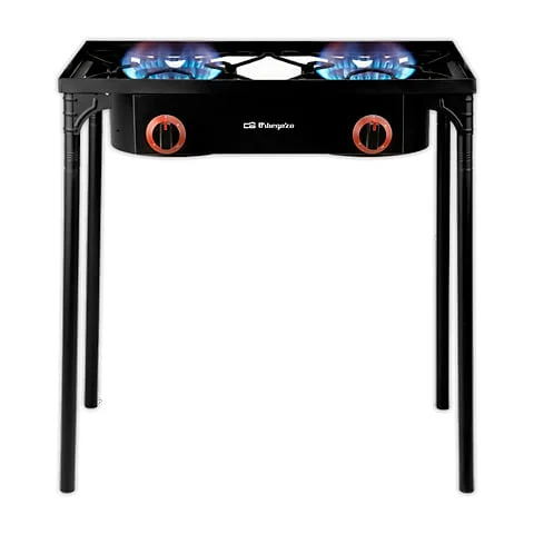 Hornillo Gas Orbegozo FO 7500 2 Fuegos Patas Desmontables