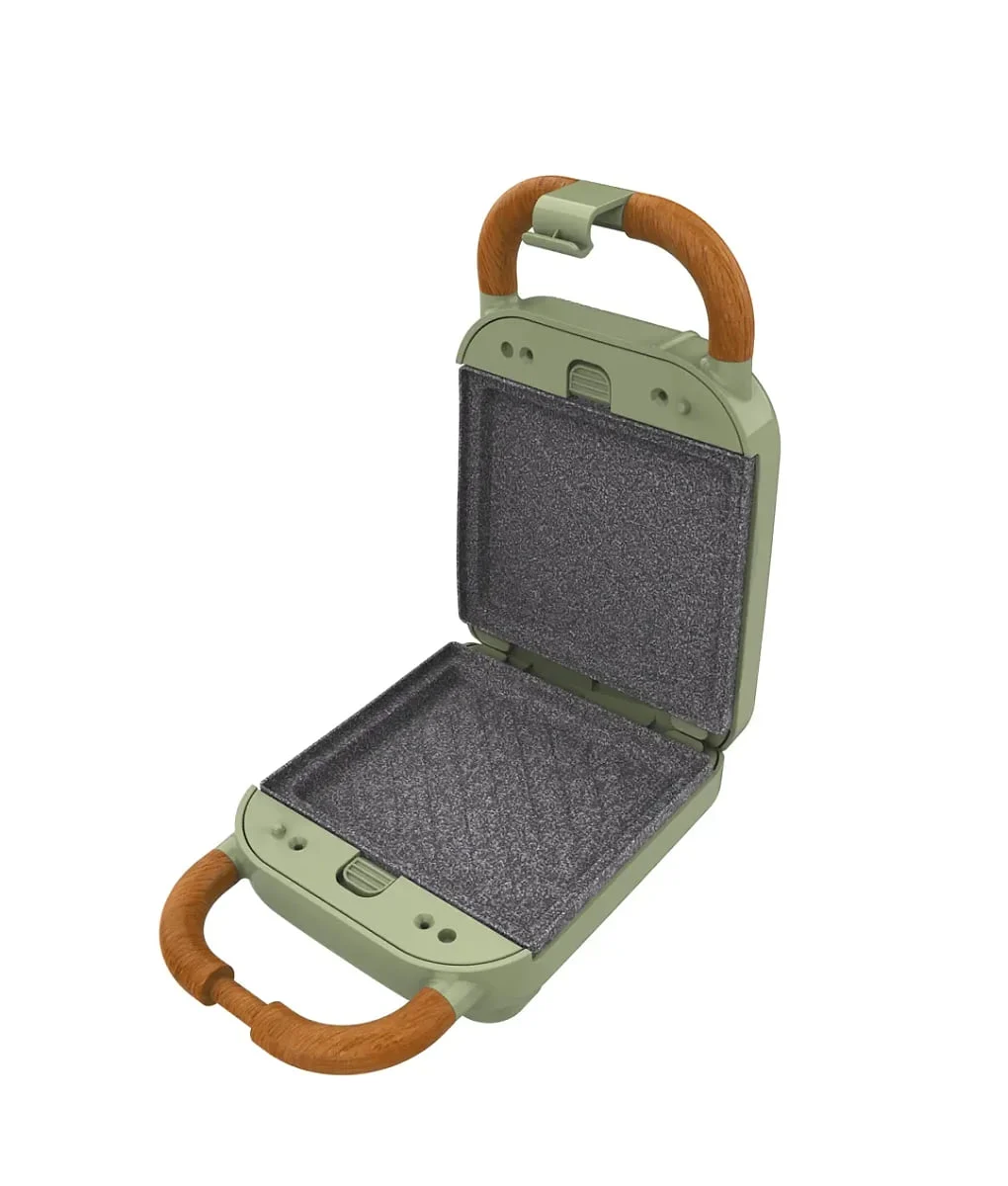 Sandwichera Cecotec Rock'nToast Retro One Green 700 W 3 en 1