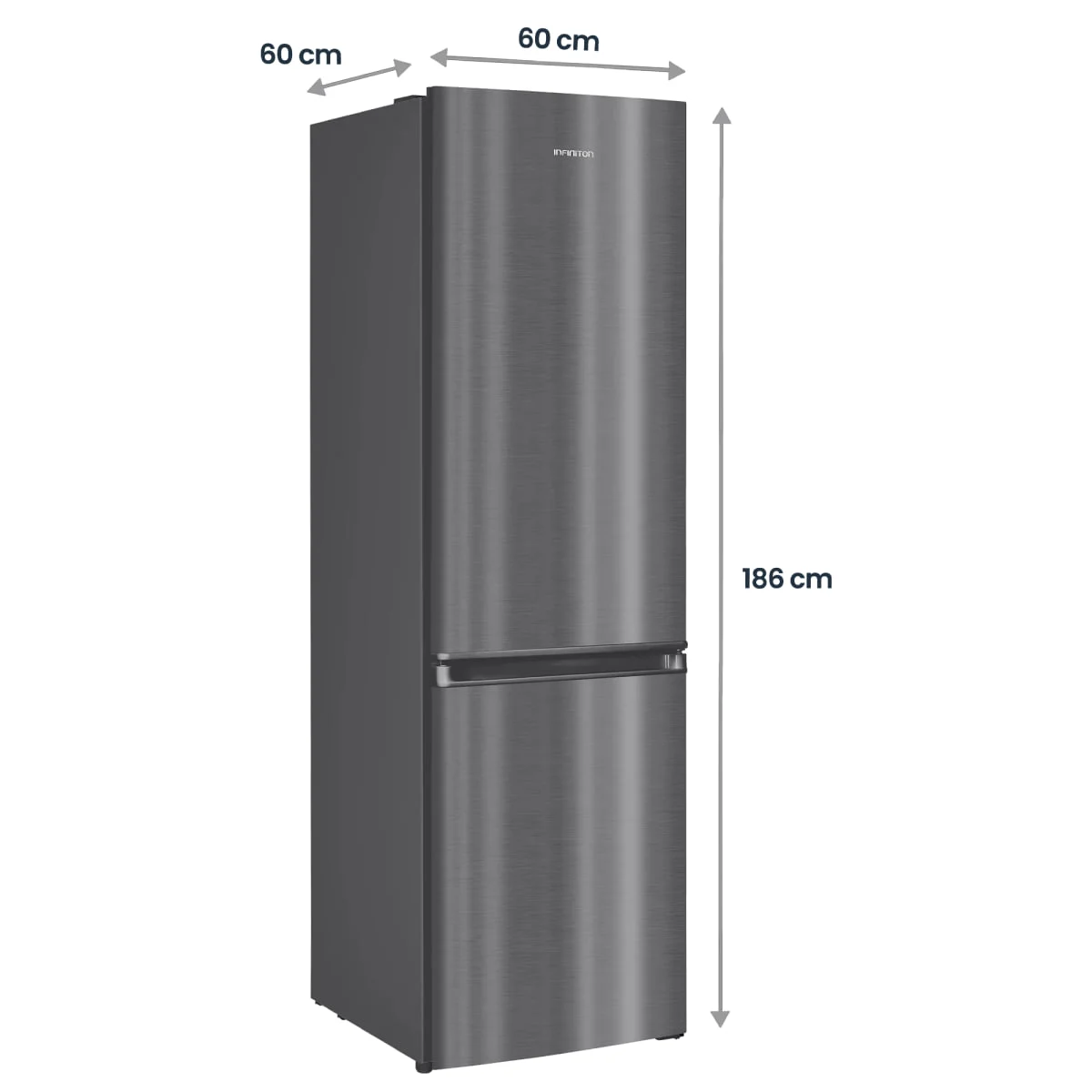 Frigorífico Infiniton FGC-310C86XEP 186 cm 293 L No Frost Inox