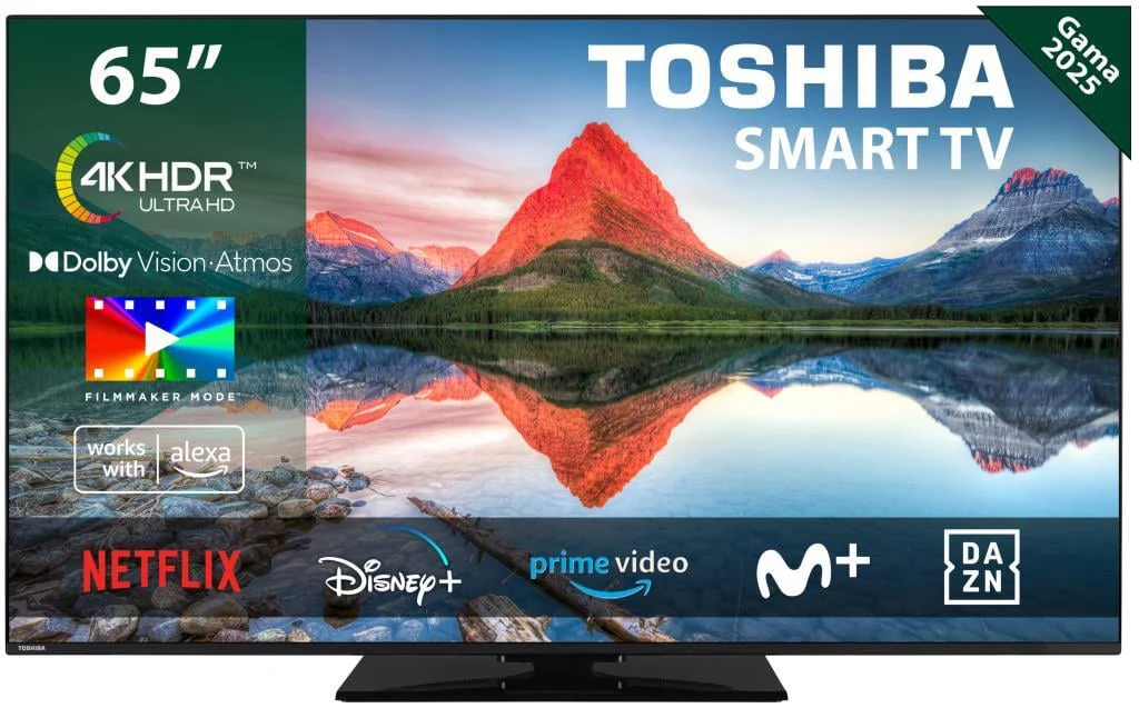 Pantalla LED Toshiba 65UV3463DG 65" 4K UHD Smart TV Peana